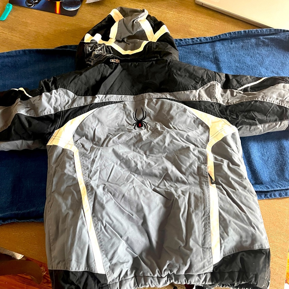 Spyder Ski Jacket. Worn twice. All snaps/zippers work. In good used condition.